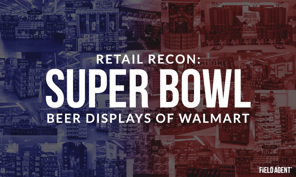 Retail Recon: Walmart's Super Bowl LI Beer Displays [Image Gallery]