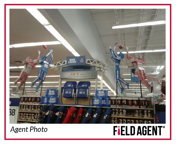 Super Bowl Beer Display Agent Photo 