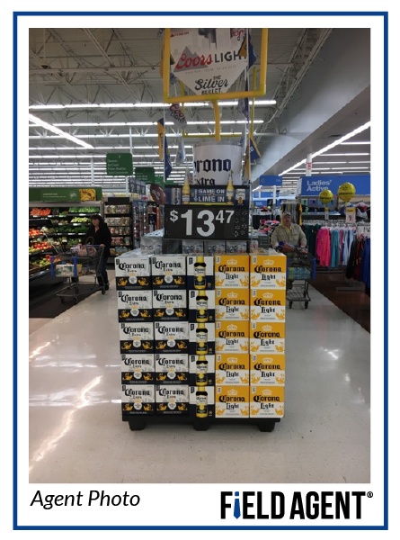 Super Bowl Beer Display Agent Photo 