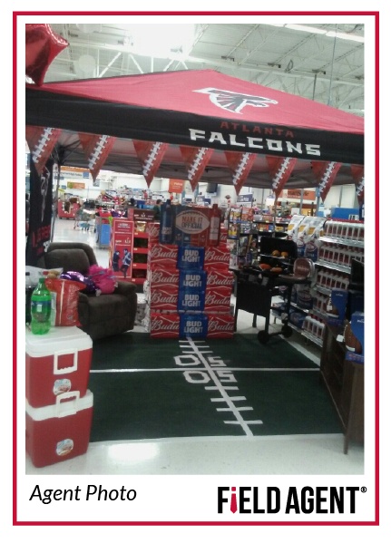 Super Bowl Beer Display Agent Photo 