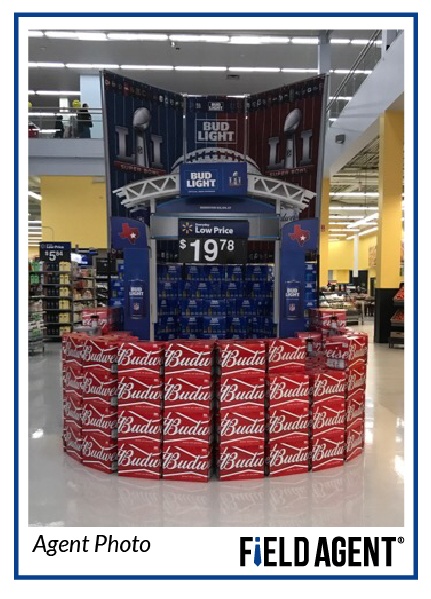 Super Bowl Beer Display Agent Photo 
