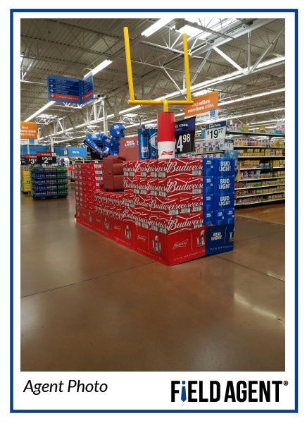 Super Bowl Beer Display Agent Photo 