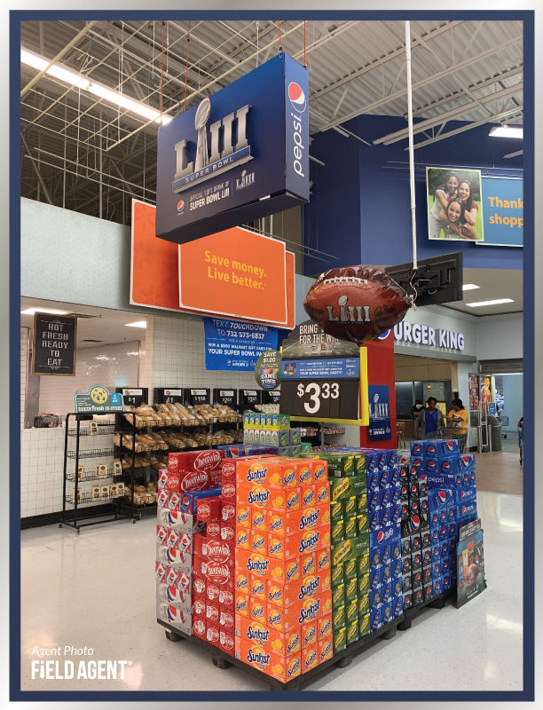 Super Bowl Display Agent Photo Sunkist Pepsi