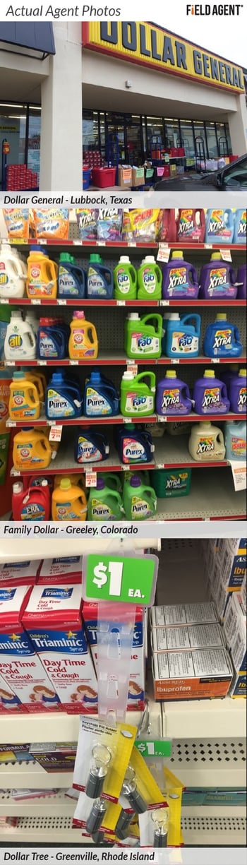 Actual Agent Photos of Dollar General, Dollar Tree and Family Dollar